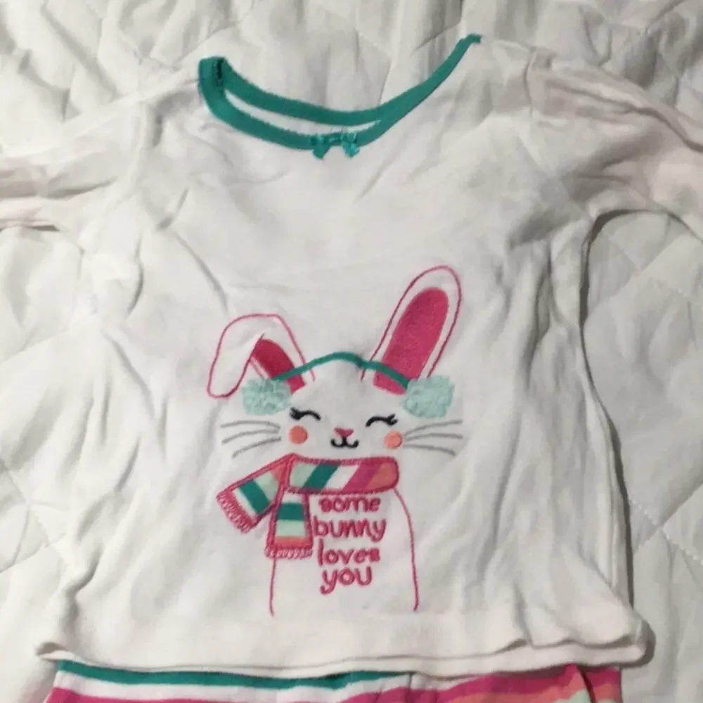 Gymboree 2T bunny pjs worn some/lots of life left